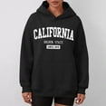 thumbnail image 5 of Womens Fall Winter Fashion Hoodies Los Angeles Letter Print Pullover Sweatshirts Long Sleeve Casual Tops with Pocket, 5 of 6