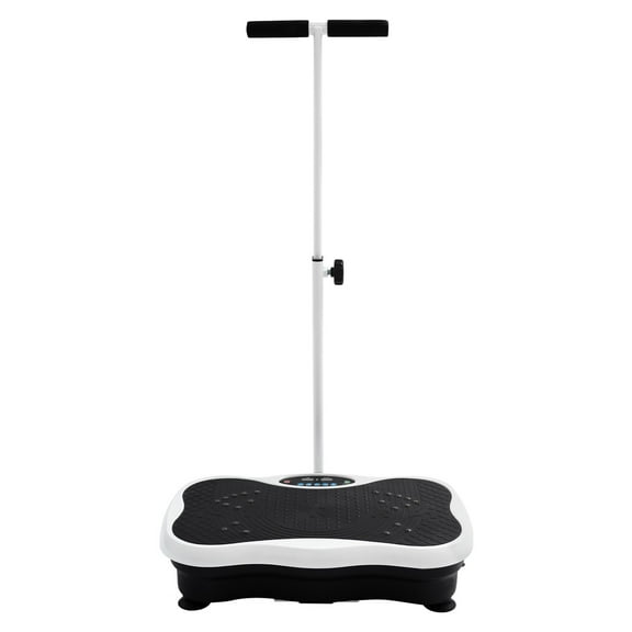 ZhdnBhnos Vibration Plate Exercise Machine with Handrails Full-body Workout Vibrating Plateform Equipment