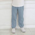 thumbnail image 2 of Gibobby Boys Pants Boys Athletic Pants Sweatpants Soft Jogger 3T 4T 5T 6T 7T Pants With Pockets Elastic Waist Drawstring For Kids School Sports Little Boys Winter Pants(12-18 Months,Light Blue), 2 of 6
