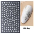 thumbnail image 1 of Calcomanías 3D de copos de nieve para decoración de uñas, diseños navideños blancos, pegatinas autoadhesivas, láminas de Gel de invierno para Año Nuevo, decoraciones LAF895, 1 of 4