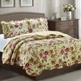 thumbnail image 3 of Jennifer  3pc Reversible  Quilt Set Lavender - Queen Size, 3 of 3