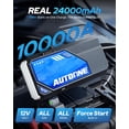 thumbnail image 2 of Arrancador de batería para auto AUTOONE M6 10000A 24000 mAh 12 V portátil, 2 of 9
