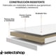 thumbnail image 5 of Mesa Centro Lateral Minimalista Madera Doble Repisa 60cm Color, 5 of 5