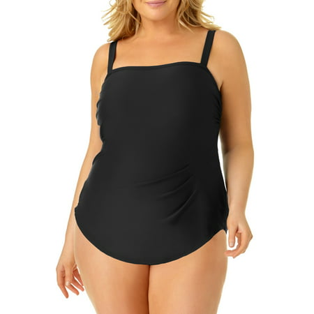 Catalina - Catalina Plus Size Swim Dress-3X-Black - Walmart.com