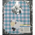 thumbnail image 2 of Sheep on Blue Gingham Baby Bib, 2 of 3