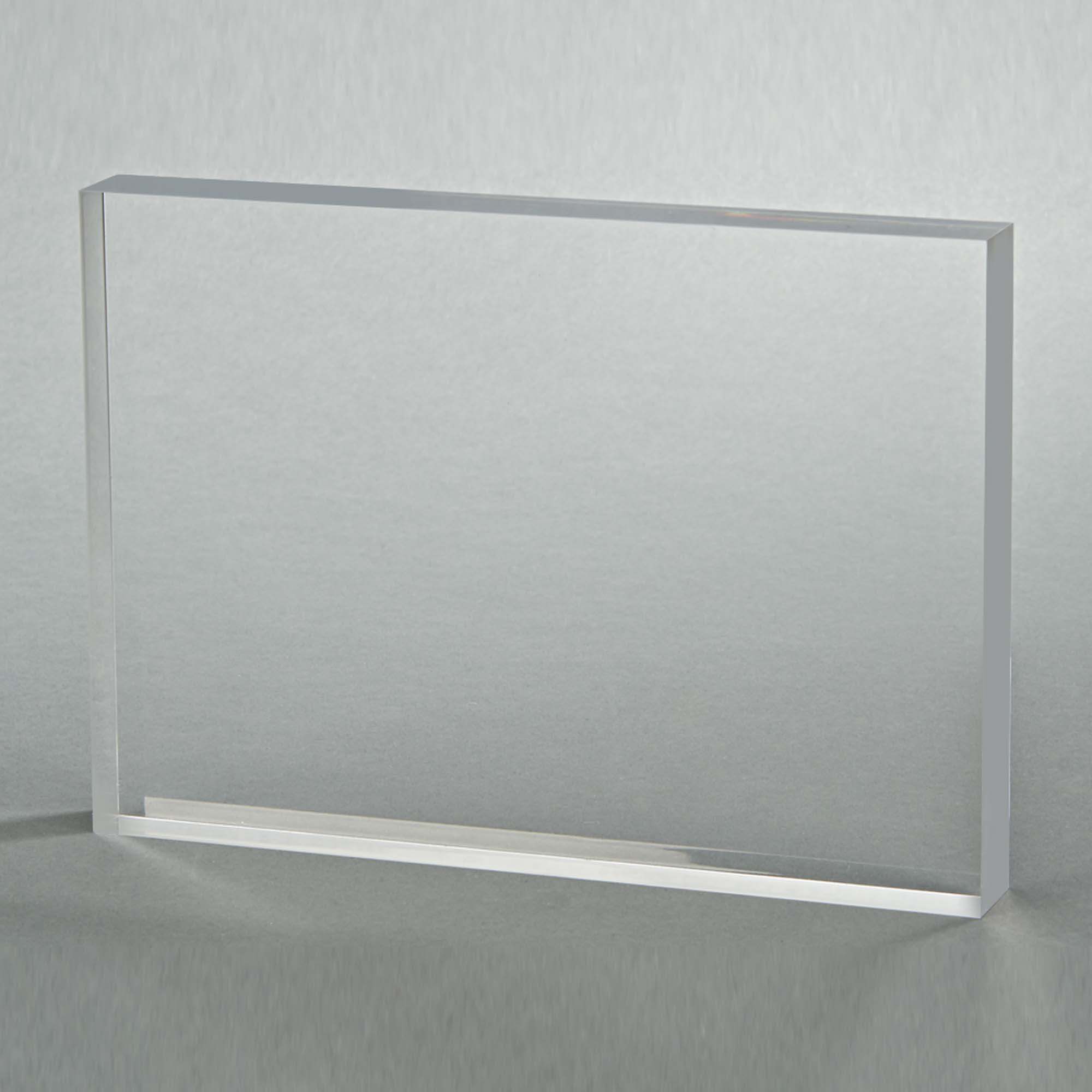 Contemporary Home Living 8" Clear Blank Acrylic Block for