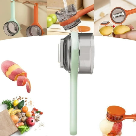 

wangqiang Double-Sided Stainless Steel Blade Peeling Knife with Storage Box 2025 New Peeling Knife with Storage Box Multi-Function Vegetable Fruit Peeler Fast Peeling