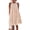 Apricot, variant on Women Summer Dresses Casual Spring Clothes Sleeveless Halter Neck A-Line Boho Mini Dress Beach Vacation Sundress
