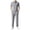 Gray, variant on SOOMLON Business Casual Outfits for Men Big and Tall Short Sleeve Collared Shirts Dressy Pants with Pockets 2 Piece Sets
