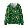 thumbnail image 4 of Uorisanigo Zip Up Hoodie Sweatshirt Lightweight Fall Winter Christmas Lights Jacket Sweatshirts Long Sleeve Coat Sweatshirt with Pockets Casual Fall Winter Clothes, 4 of 8