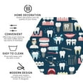 thumbnail image 3 of Honeii Dental print Leather Coaster Set of 4, ideal for safeguarding your furniture from drinks spills and effortless cleanup-Hexagon, 3 of 6