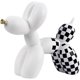 thumbnail image 2 of Adorno artístico y divertido con forma de perro con globos de colores vivos: decoración llamativa y divertida para el hogar y la oficina (blanco y negro), 2 of 6