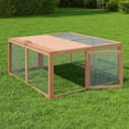 thumbnail image 2 of Yeshouse Gallinero plegable para conejos y gallinas, corral portátil con puertas superiores y laterales, ideal para interior y exterior, no requiere montaje, 2 of 7