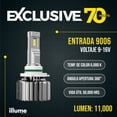 thumbnail image 2 of Luces Led para Auto - ILLUME - Modelo 70 W - 11,000 lúmenes - Resistencia al Agua - Haz de luz Perfecto (9006), 2 of 7