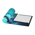 thumbnail image 3 of PHELIKA Water Flying Blue Butterfly 02 All Season Soft Throw Blanket Lightweight Flannel Fleece Blankets 50"x40", 3 of 8