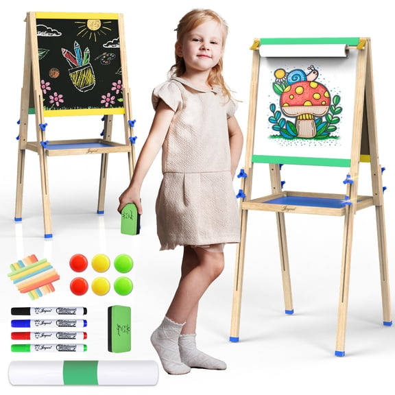 Caballete de Arte Joyooss Doble Cara Ajustable para Niños