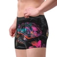 thumbnail image 4 of Balery Colorful Plant Turtle A Men's Boxer Briefs, Soft and Breathable Cotton Underwear with nylon Waistband-Medium, 4 of 9