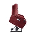thumbnail image 4 of Power Lift Recliner Chair, Flat Sleeping Dual Motor Power Lift Recliner Chair with Heat Massage, Soft Fabric Electric Recliner Sofa Chair for Elderly, Living Room, Red, 4 of 8