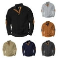 thumbnail image 5 of NOLDARES Mens Casual Button Down Pullover Sweaters Slim Fit Turtleneck Basic Knitted Long Sleeve Mens Lightweight Sweater(Dark Gray,S), 5 of 5