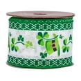 thumbnail image 3 of Northlight St. Patrick's Day Top Hat Wired Spring Craft Ribbon - 2.5" x 10 Yards, 3 of 6