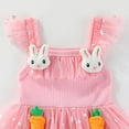 thumbnail image 4 of Gibobby Girl's Casual Princess Short Sleeve Dress Toddler Special Occasion Dresses Girls Round Neck red Mesh Layer Cake Princess Dress Soft Lightweight and Comfortable(12-18 Months,Pink), 4 of 6
