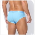 thumbnail image 4 of Afuyipoi Men Triangle Underpants,Quick Dry Lightweight Elastic Waist Hipster Briefs Sky Blue L, 4 of 4