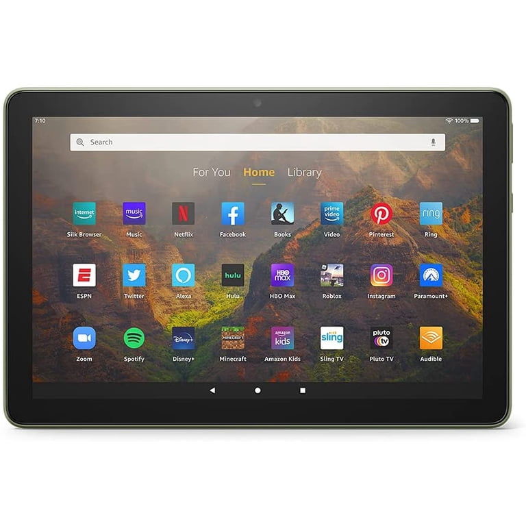 Fire HD 10 Tablet 2021, 32GB, Olive Bundle - Includes Zipper