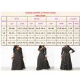 thumbnail image 4 of Womens Long Sleeve Polkadot Printed Prom Cocktail Swing Long Dress, 4 of 4