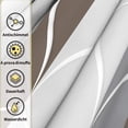thumbnail image 2 of Fabric Shower Curtain, Waterproof Design and Polyester, Shower Curtains Set for Bathroom, Durable and Washable with 12 Hooks, 2 of 7