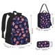 thumbnail image 2 of Easygdp American Stars Mochila para Niños y Niñas con Set de Caja de Almuerzo y Estuche para Lápices 3 en 1, Mochila Escolar Estampada para Adolescentes, 2 of 7