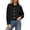 Black, variant on KICILVS Cropped Button Down Shirts for Women Collared Long Sleeve Plain Blouse Casual Trendy Tops Cute Fall Outfits Women White, XL
