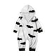 thumbnail image 2 of Family Halloween Pjs Matching Sets Halloween Print Long Sleeve Zippered One Piece Pajama Hooded Jumpsuit Winter Halloween Pjs Family Set, 2 of 4