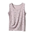 thumbnail image 2 of Favoffer Women's Pullover Tank Top Round Neck Sleeveless Bow Print Modal Breathable Stretch Casual Layering Daily Outerwear Summer Blouse, 2 of 8