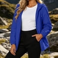 thumbnail image 4 of Sheghy Womens Hooded Waterproof Zip‑Up Raincoat‑Style Windbreaker for Everyday Urban Wear, 4 of 6