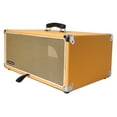 thumbnail image 2 of Sound Town Vintage 4U Amp Rack Case, 12.5" Depth with Rubber Feet, Dust Cover, Kickstand, Orange (STVRC-4OR), 2 of 7