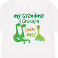 thumbnail image 4 of Inktastic Grandma Grandpa Love Me Dinosaurs Boys Long Sleeve Toddler T-Shirt, 4 of 5
