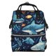 thumbnail image 1 of Fotbe Playful Whales Underwater Scene Mochila Maternidad - Lona de Sarga Impermeable, Mochila de Pañales de Gran Capacidad con Múltiples Bolsillos y Correas Ajustables, 1 of 6
