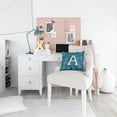 thumbnail image 4 of Monogram Letter Sea Doodles Alphabet Fabric Decorative Pillow, 4 of 4