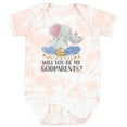 thumbnail image 3 of Inktastic Will You Be My Godparents? Cute Elephants Moon and Stars Boys or Girls Baby Bodysuit, 3 of 5