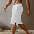 thumbnail image 6 of Havenre Mens Workout Sweat Shorts Lightweight Cotton Casual Drawstring Elastic Waist Fitness Mens Athletic Gym Shorts with Pockets White XXL, 6 of 9
