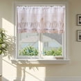 thumbnail image 6 of Celsvanis Jacquard Valance Curtain, Rod Pocket Light Blocking Window Topper, Decorative Dust Proof Short Curtain for Kitchen Sink Indoor Windows 71"x71", 6 of 6