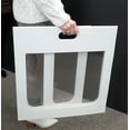 thumbnail image 4 of Personal Protective Partitions Lightweight Portable Folding Desktop Separation Screen PPE Shield with 0.25mm Thick Polycarbonate Window, White - Ideal for Classrooms, Libraries, Cafeteria and More, 4 of 5