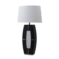 thumbnail image 2 of Delacey Table Lamp with Nightlight Ebony Wood Finish Weathered Brass, 2 of 11