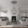 thumbnail image 5 of 51 1/8"OD x 3 5/8"ID x 1 1/2"P Nevio Ceiling Medallion (Fits Canopies up to 4 3/4"), Hand-Painted Silver, 5 of 6