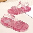 thumbnail image 7 of Gtoiithly Girls Fashion Jelly Sandals Breathable Open Toe Beach Shoes Soft Sole Casual Summer Footwear for Toddlers and Kids Girls Flat Sandals Pink 4-4.5 Years, 7 of 7