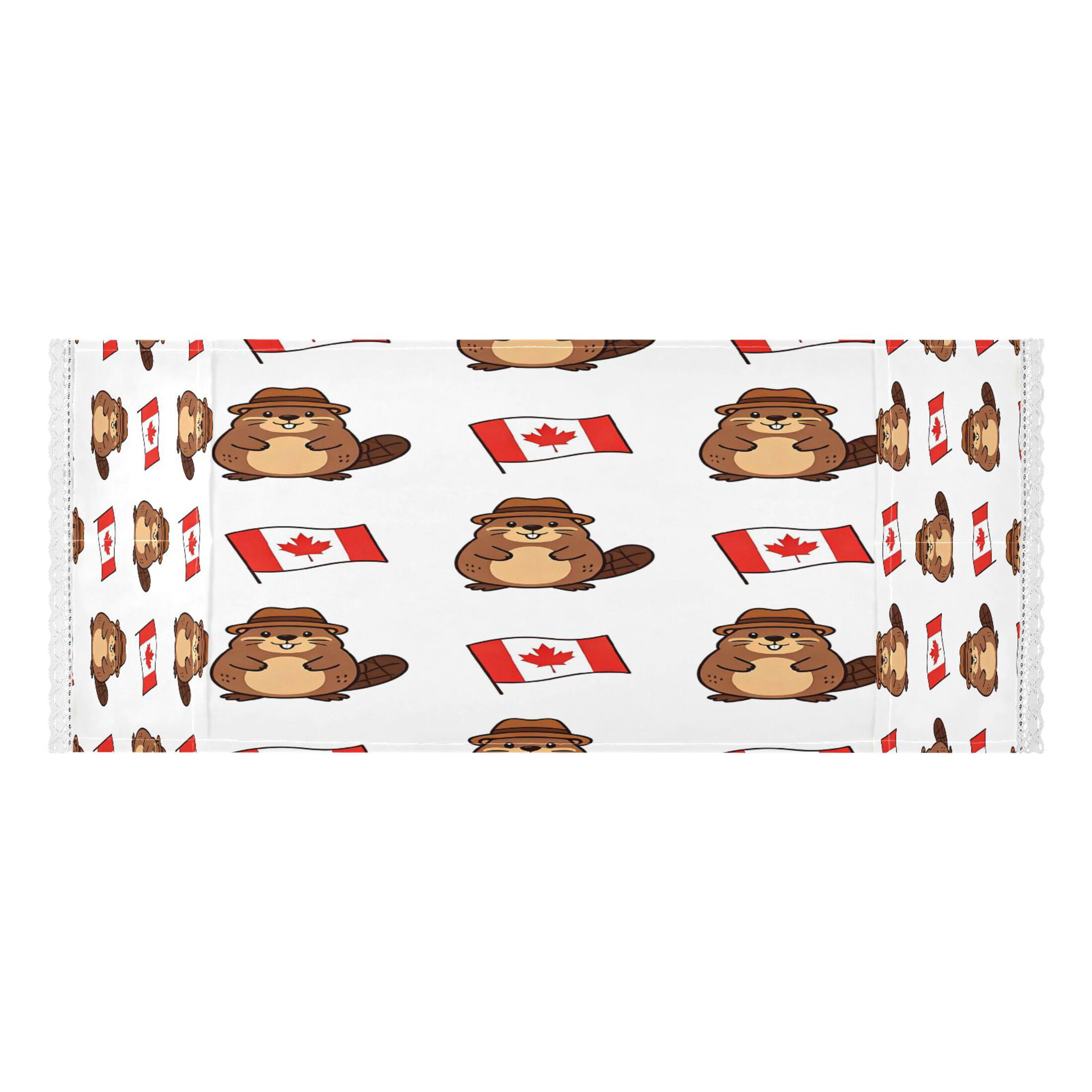Wobogo Canadian Beaver Washing Machine Cover Dustproof Washer Dryer Cover Waterproof Laundry Room Decorative Protector