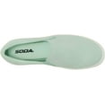 thumbnail image 5 of Soda Flat Women Shoes Slip On Loafers Casual Sneakers Memory Foam Insoles Hidden Platform / Flatform Round Toe HIKE-G Green Light Mint 7.5, 5 of 5