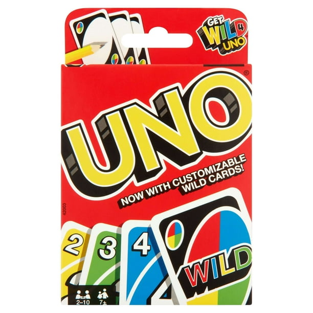 Uno Card Game Color Number Matching For 2 10 Players Ages 7y Walmart Com Walmart Com