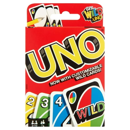 UNO Color & Number Matching Card Game, Customizable Family Fun, 2-10 Players Ages 7+