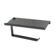 thumbnail image 1 of Porta Papel Baño con Soporte para Celular Alfa  Negro Mate Acero Inoxidable, 1 of 2